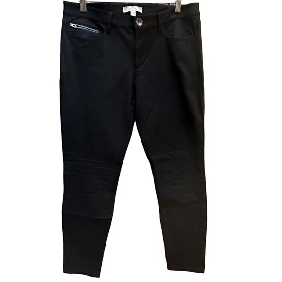 Banana Republic Sloan Pants Flat Front Skinny Tapered Ankle Stretch Blac…‎ - Picture 1 of 9